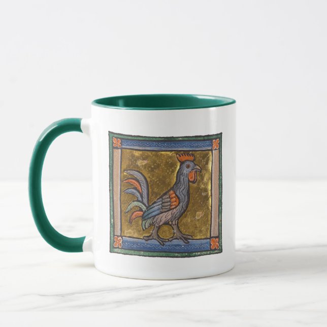 Mug Coq de bestiaire médiéval c. 1270 (Gauche)