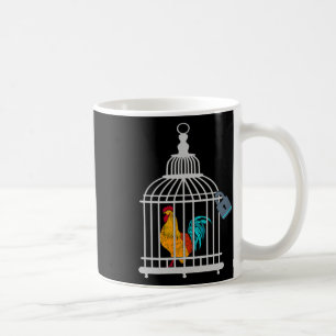 Mug Coq Rouge Poulet de Chasteté Mâle en Cage