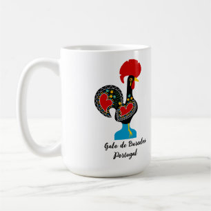 Mug Coq traditionnel de Barcelos en noir