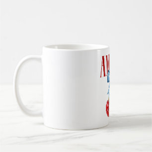 Mug Coquette Américaine Nœud Cerise Drapeau Patriotiqu