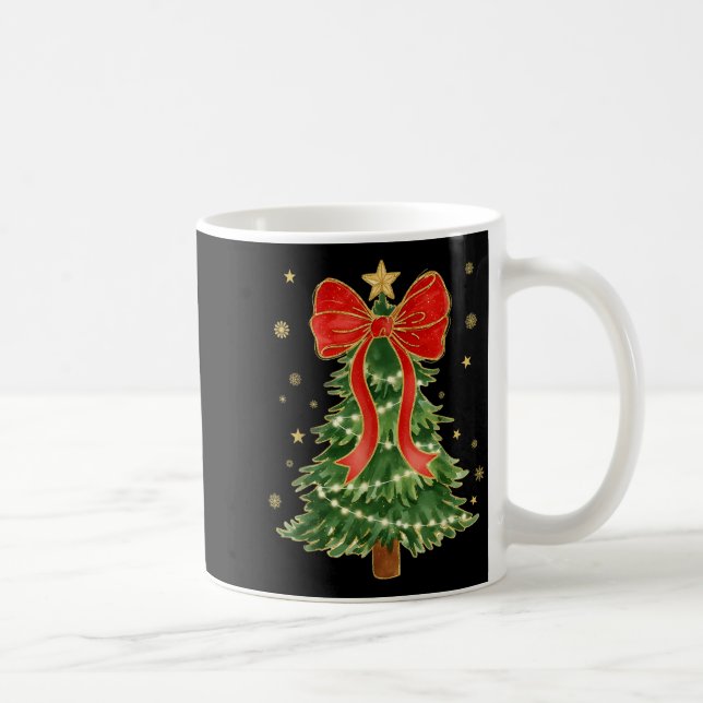 Mug Coquette Bow Christmas Tree Xmas Holiday Girly Out (Droite)
