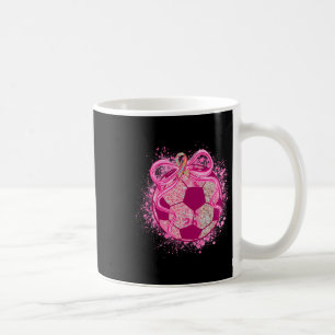 Mug Coquette de football en rose pour la sensibilisati