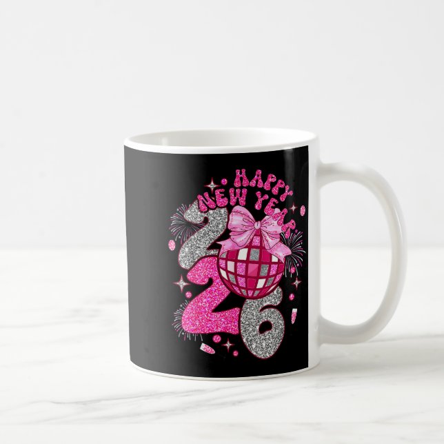 Mug Coquette Happy New Year 2026 Party Matching Family (Droite)