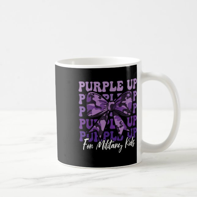 Mug Coquette Militaire Violet Bow Up For Military (Droite)