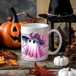 Mug Coquette rose et noire Halloween