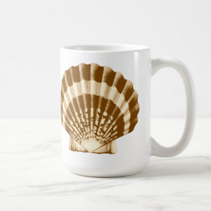 Mug Coquillage - marron et beige