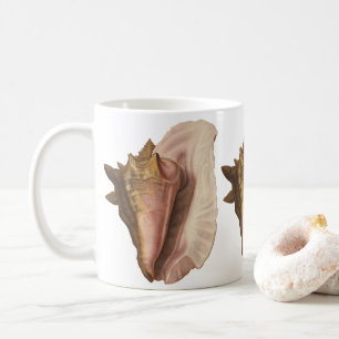 Mug Coquille de l'escargot de mer reine, coquillage, f