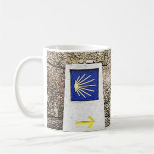 Mug Coquille de pétoncle Arrow Camino de santiago Café