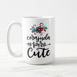 Mug Corajuda Pero Cute, en lettres moulées