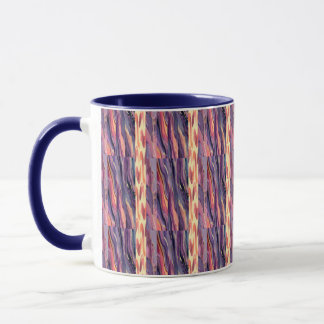 Mug coral and violet pattern