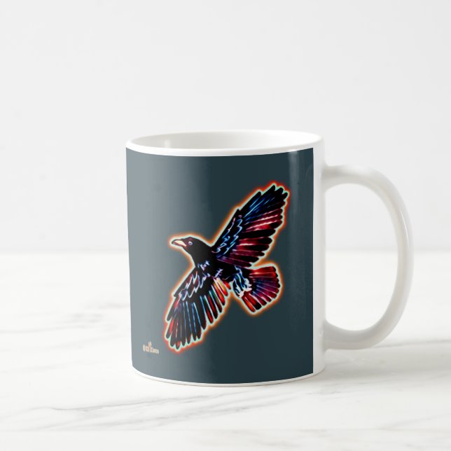 Mug Corbeau Iridescendant (Droite)