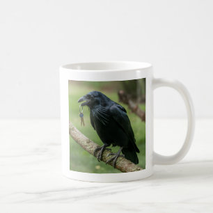 Mug Corbeau sur une branche avec clé