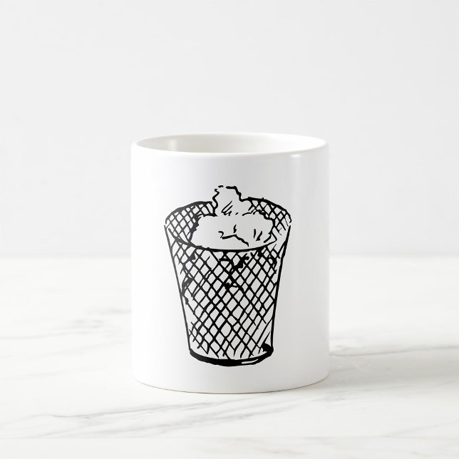 Mug Corbeille à papier en treillis métallique noir et  (Créateur téléchargé)