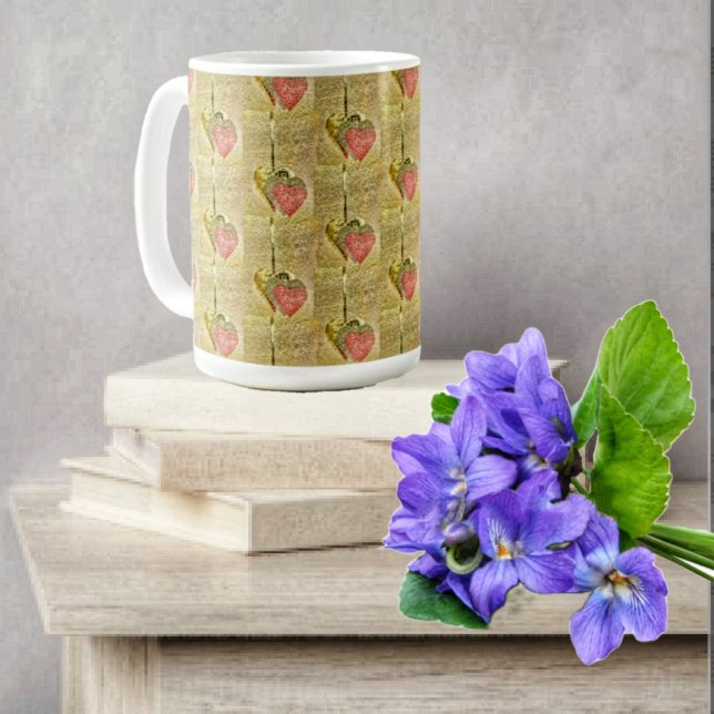 Mug Cordes cardiaques (Heart Strings Coffee Mug for the romantic, at heart!)