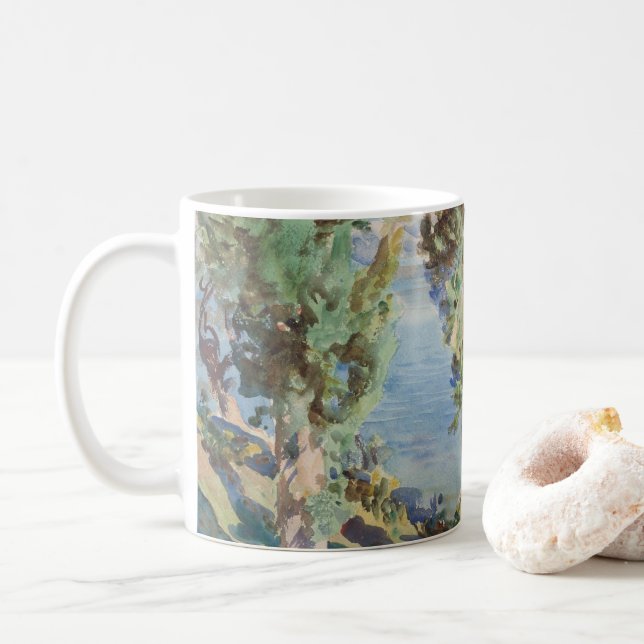 Mug Corfu Cyprès par John Singer Sargent (Avec donut)