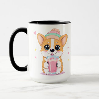 Mug Corgi adorable profiter d'une Smoothie