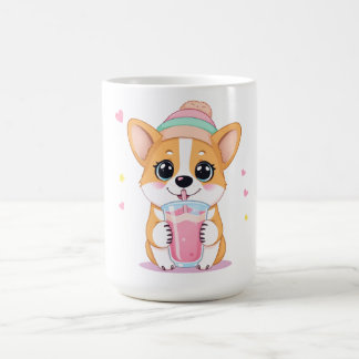 Mug Corgi adorable profiter d'une Smoothie