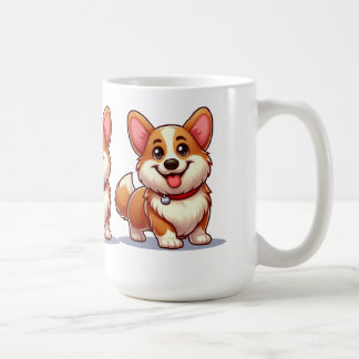 Mug Corgi de dessin animé
