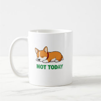 Mug Corgi Endormi Pas Aujourd'hui