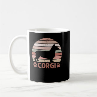 Mug Corgi Retro Vintage Graphisme