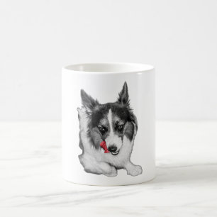 Mug Corgi Wink en rouge