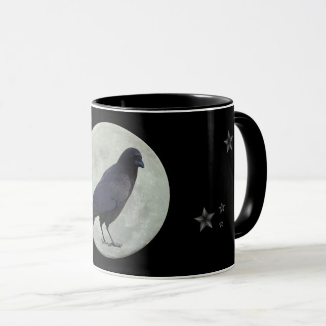 Mug Corneille, lune et étoiles (Devant droit)