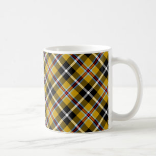 Mug Cornouailles National Tartan Jaune et Noir Plaid