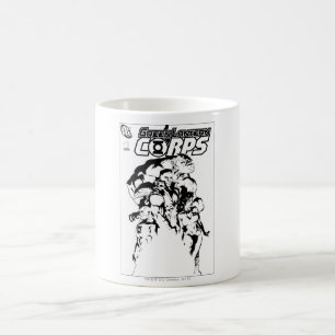 Mug Corps verts de lanterne, noirs et blancs