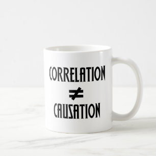 Mug Corrélation n'est pas égal Causation Geek
