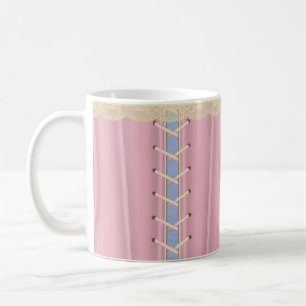 Mug Corset Féminin Rose Lacé