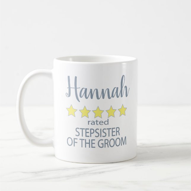 Mug Cortège de Mariage & de Noce 5 étoiles Belle-sœur  (Gauche)