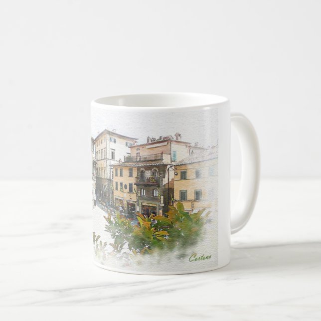 Mug Cortona. L'Italie. La Toscane (Devant droit)
