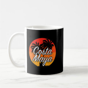 Mug Costa Maya Mexique Croisière de vacances Coucher d