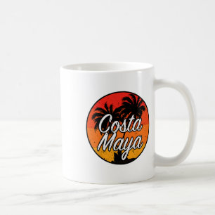 Mug Costa Maya Mexique Croisière de vacances Coucher d