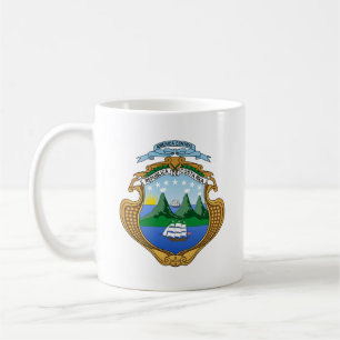 Mug Costa Rica pays armoiries symbole emblème drapeau