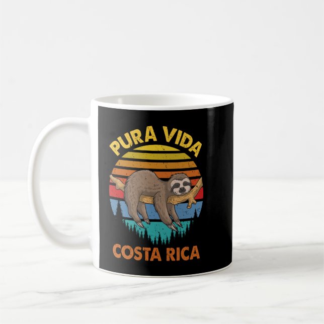 Mug Costa Rica Pura Vida Sloth (Gauche)