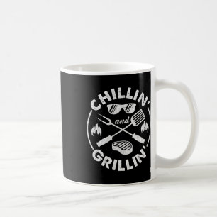 Mug Costume Chillin Et Grillin Drôle de BBQ Papa Grill