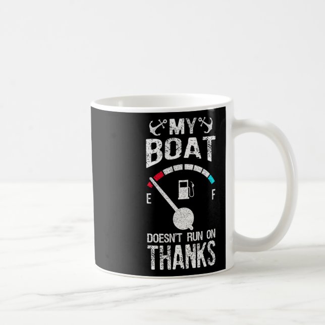 Mug Costume de capitaine de bateau Mon bateau ne fonct (Droite)