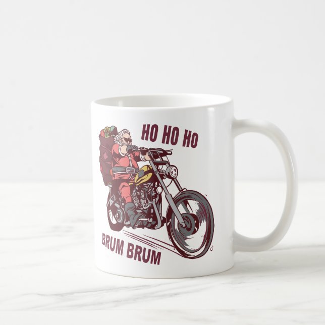Mug Costume de Noël père Noël Biker pour Invitatiatiat (Droite)