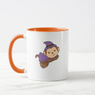 Mug Costume de sorcière de singe Halloween pour enfant