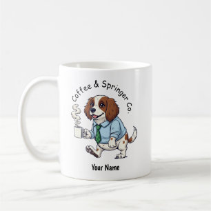 Mug Costume de travail drôle pour chien Springer angla