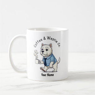 Mug Costume de'affaires drôle pour chien West Highland