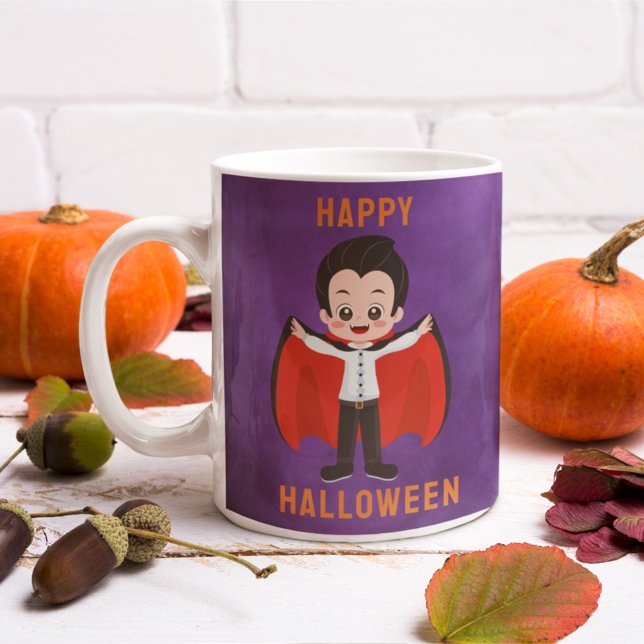 Mug Costume d'Halloween pour enfants Vampire Nom perso (Créateur téléchargé)