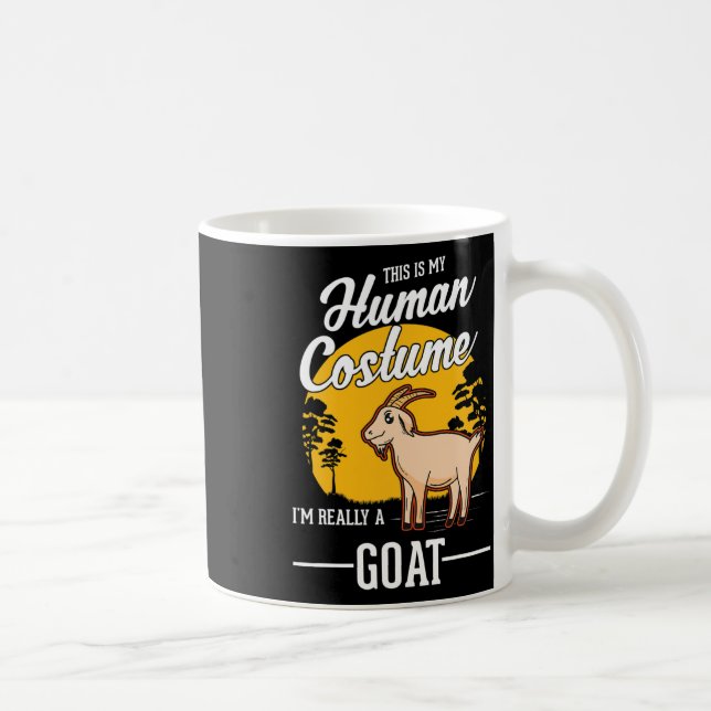 Mug Costume humain chèvre Halloween chèvre (Droite)