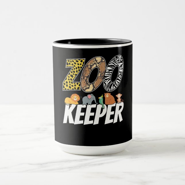 Mug Costume Zookeeper African Savanna Zoo Lover Cadeau (Centre)