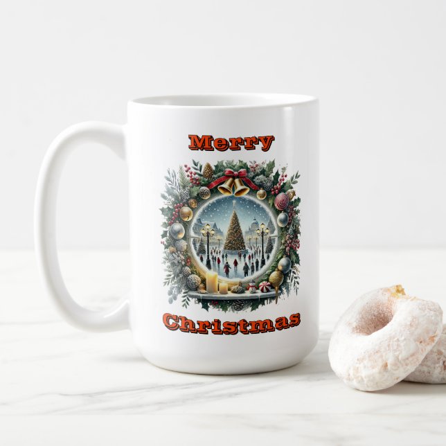 Mug Cosy hiver de Noël (Avec donut)