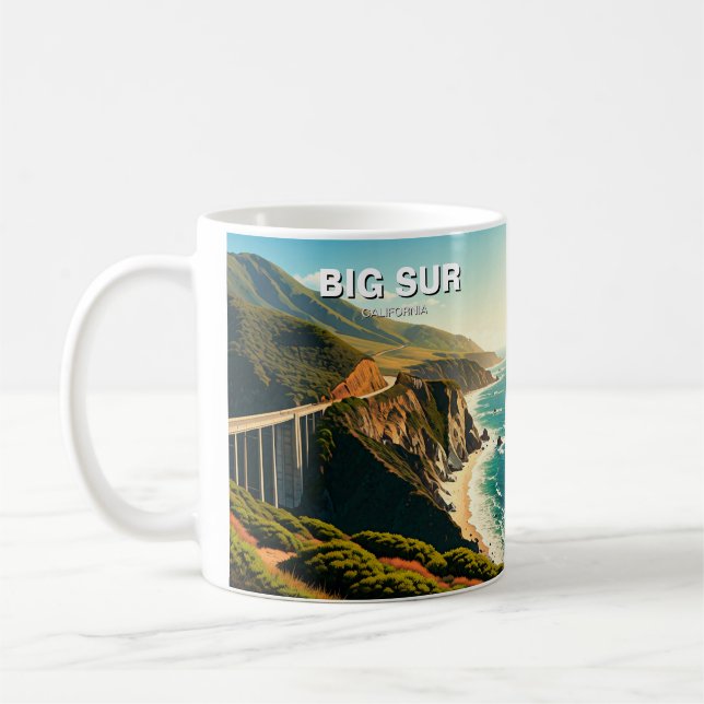 Mug Côte centrale de Big Sur Californie (Gauche)