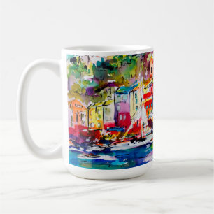 Mug Côte d'Amalfi Italie Aquarelles art originales