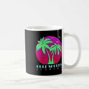 Mug Côte du Golfe Alabyma 80s Palmiers Coucher de sole