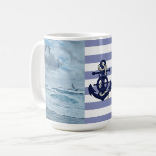 Mug Côte du Pacifique paysage marin/plage/mouettes/vag